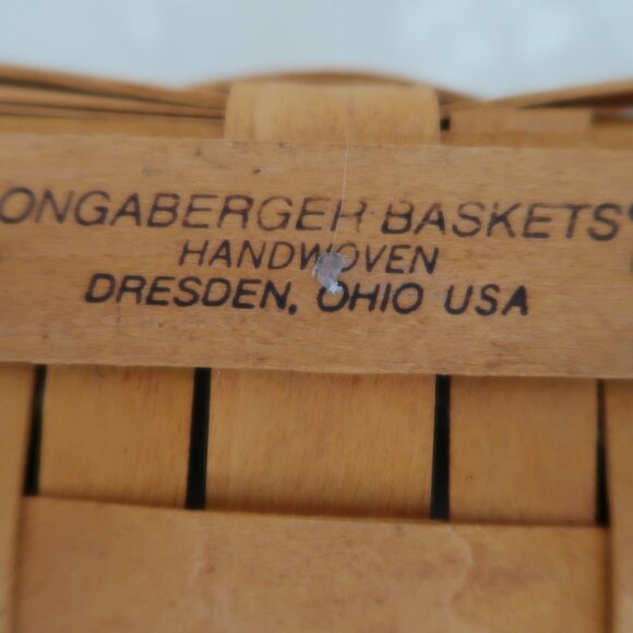 Signed Longaberger 1998 Snapdragon Vase Basket Authentic - Picture 6 of 8